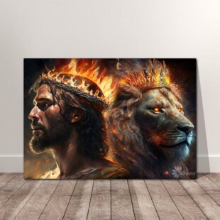 Lion of Judah Jesus Canvas Poster Wall Art