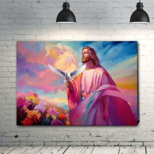 Peace and Grace Canvas Art Jesus' Blessings Canvas Poster Wall Art