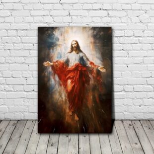 Portrait Of Jesus Canvas Poster Wall Art