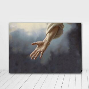 The Hand Of God From Heaven Canvas Poster Wall Art