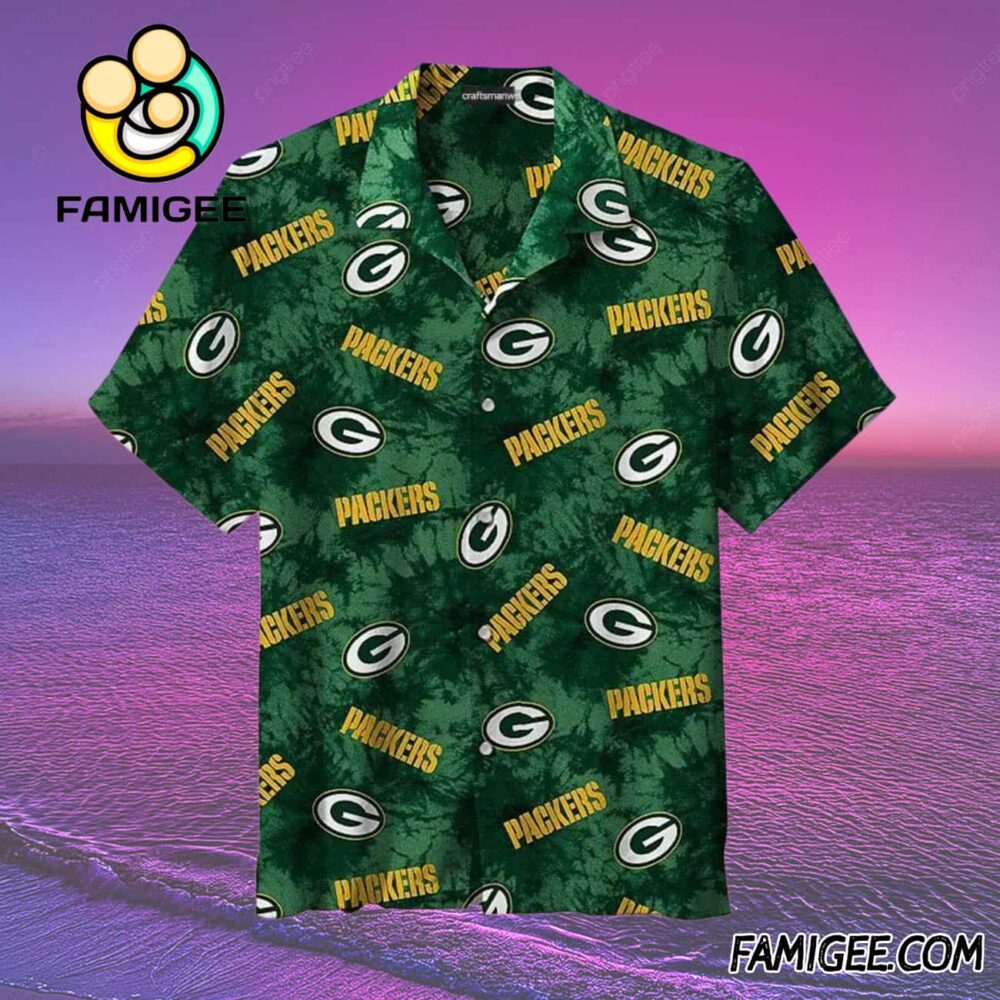 NFL Green Bay Packers Classic Pattern Hawaiian Shirt Packers Aloha Shirt 2