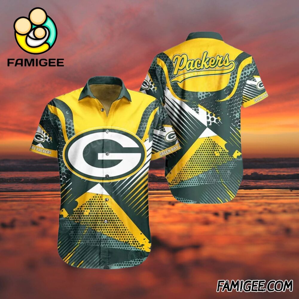 NFL Green Bay Packers Dynamic Waves Hawaiian Shirt Packers Aloha Shirt 3