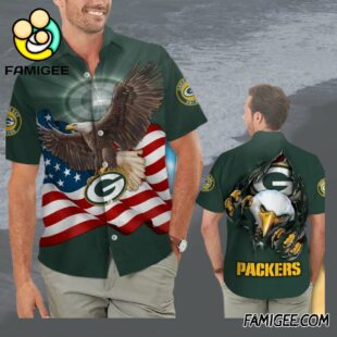 NFL Green Bay Packers Eagle Pride Hawaiian Shirt Packers Aloha Shirt 1