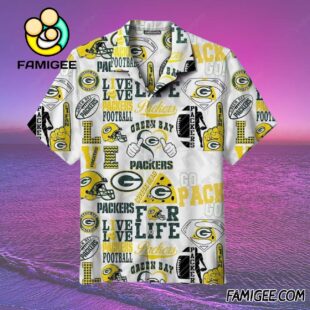 NFL Green Bay Packers Fan Life Collage Hawaiian Shirt Packers Aloha Shirt 2