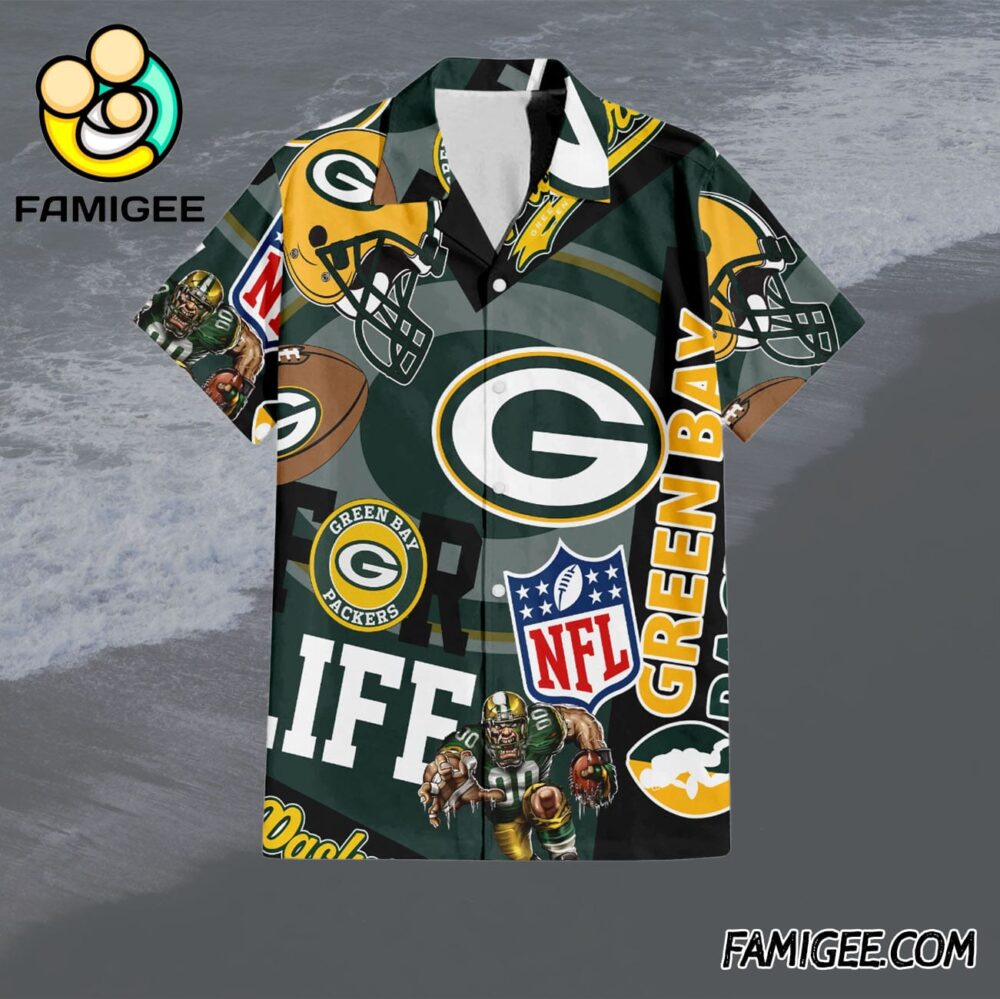 NFL Green Bay Packers For Life Hawaiian Shirt Packers Aloha Shirt 1