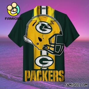 NFL Green Bay Packers Helmet Pride Hawaiian Shirt Packers Aloha Shirt 2