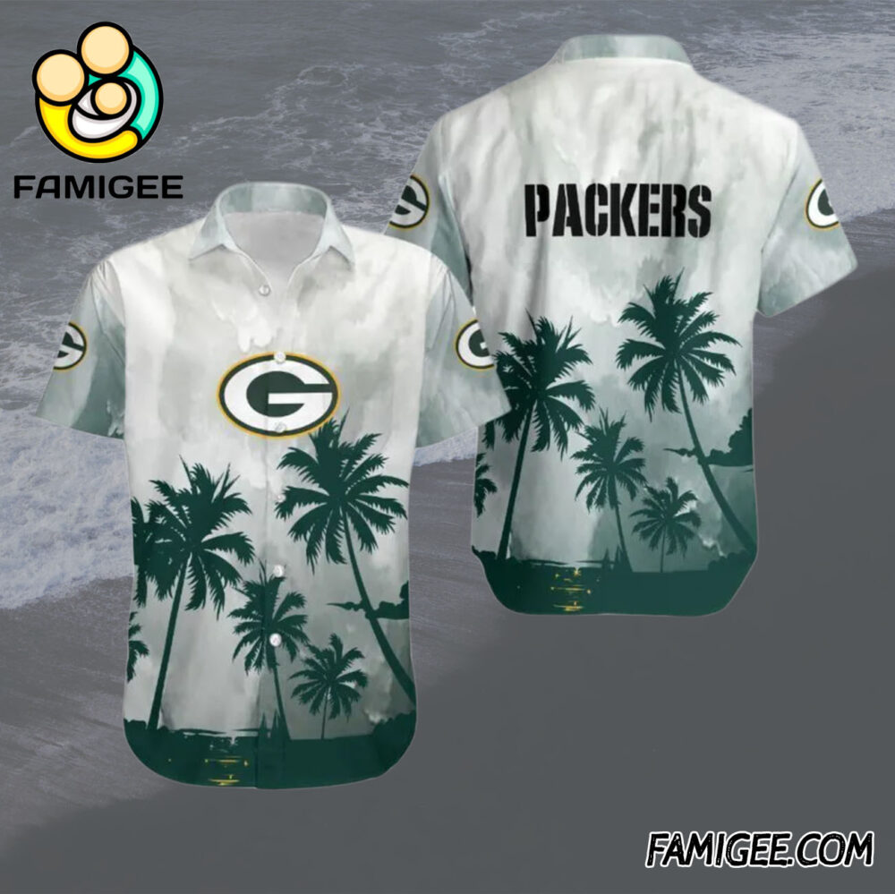 NFL Green Bay Packers Island Breeze Hawaiian Shirt Packers Aloha Shirt 1