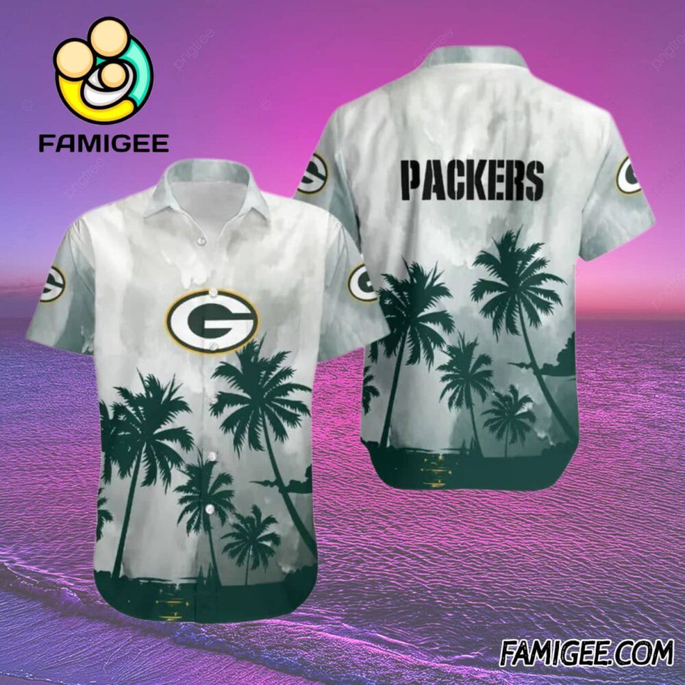 NFL Green Bay Packers Island Breeze Hawaiian Shirt Packers Aloha Shirt 2