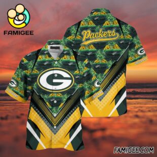 NFL Green Bay Packers Island Horizon Hawaiian Shirt Packers Aloha Shirt 3