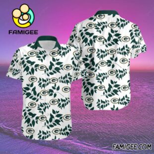 NFL Green Bay Packers Leafy Vines Hawaiian Shirt Packers Aloha Shirt 2