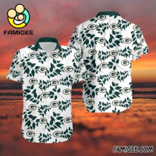 NFL Green Bay Packers Leafy Vines Hawaiian Shirt Packers Aloha Shirt 3